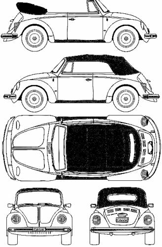 Volkswagen Beetle 1303S Cabriolet 1975 Original image dimensions 423 x 