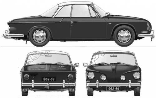 Volkswagen Karmann Ghia Type3 1963 Original image dimensions 726 x 455px