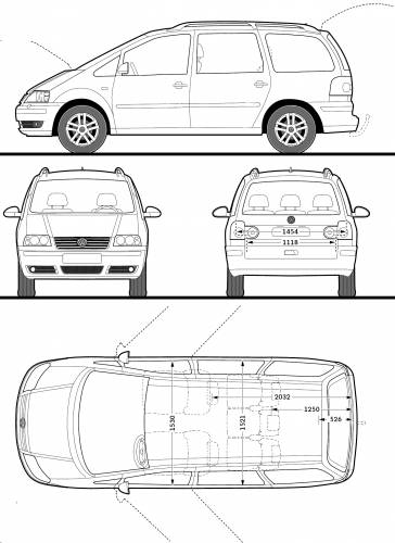 Volkswagen Sharan (2009) Original image dimensions: 1436 x 1971px