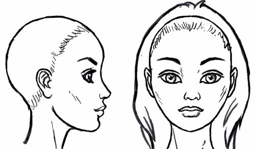 Female Face Original image dimensions 872 x 512px
