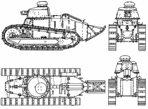 Renaut FT-17 - O primeiro carro de combate do Exército Brasileiro