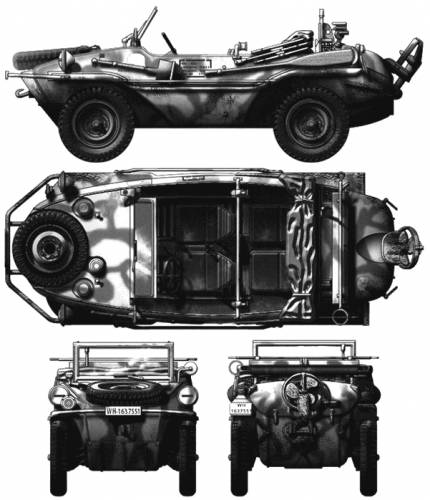 Volkswagen Type 166 Schwimmwagen Original image dimensions 601 x 698px