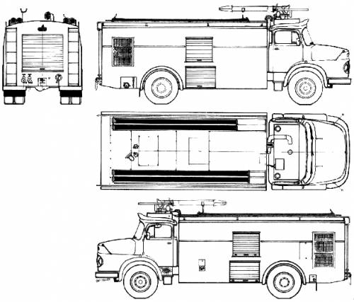 MercedesBenz L1621 Fire Truck 1975 Original image dimensions 621 x 531px