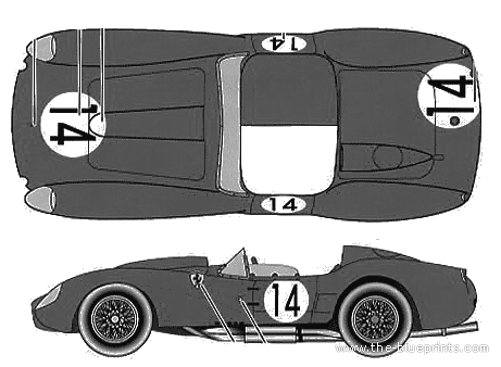 Ferrari 250 Testa Rossa LeMans Winner 1958 