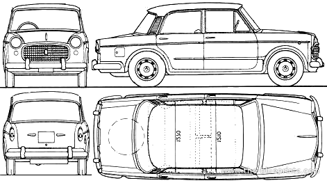 Fiat 1100D Millecento 1962 