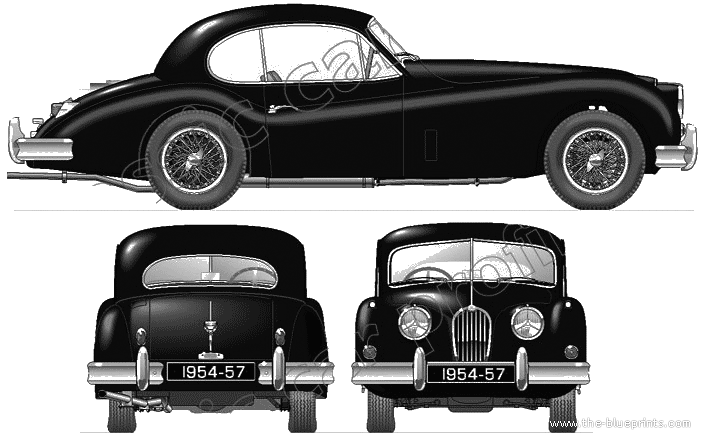Jaguar 140 Coupe 1954 