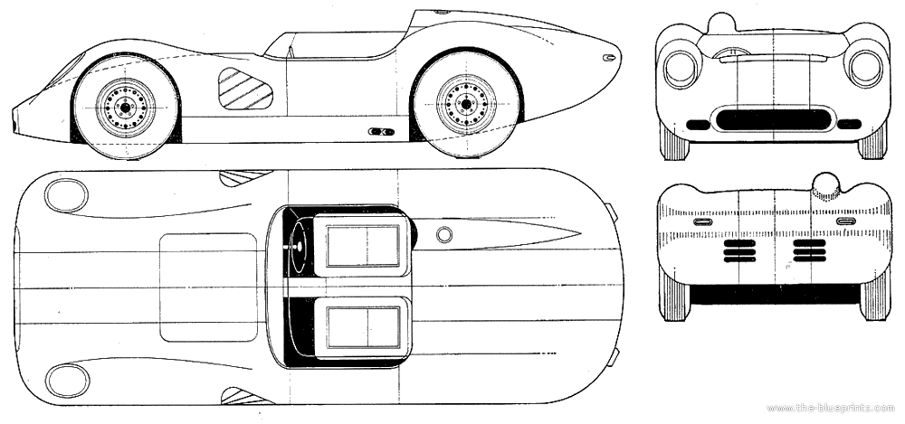 TheBlueprintscom Blueprints Cars Jaguar Lister Jaguar