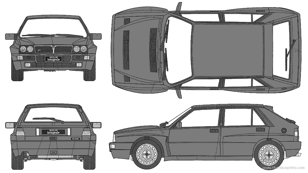 Lancia Delta Integrale Rally Car. Lancia Delta Integrale Rally
