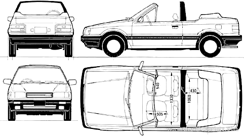 Mazda 323 Familia Cabriolet (1987)