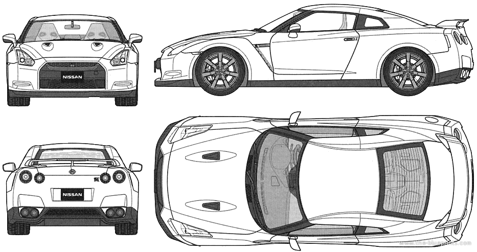 Nissan skyline r35 blueprint #7