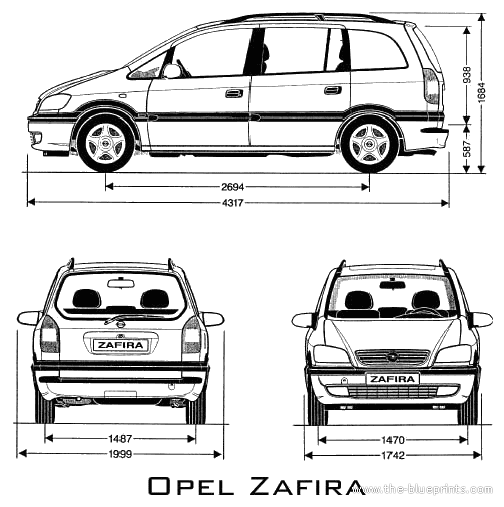 Opel Zafira Dimensions. Cars gt; Opel gt; Opel Zafira