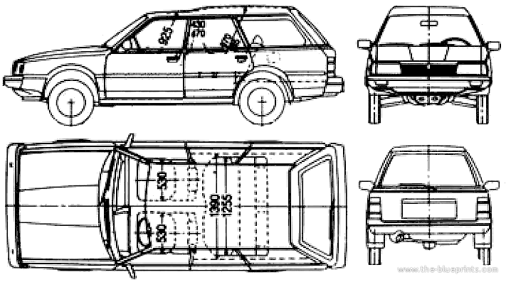 Subaru Leone Wagon High Roof 1800 1988 