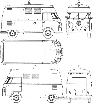 Volkswagen Kombi High Roof 1963 