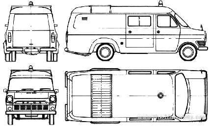 Ford E Transit 1300 Fire Truck (1965)