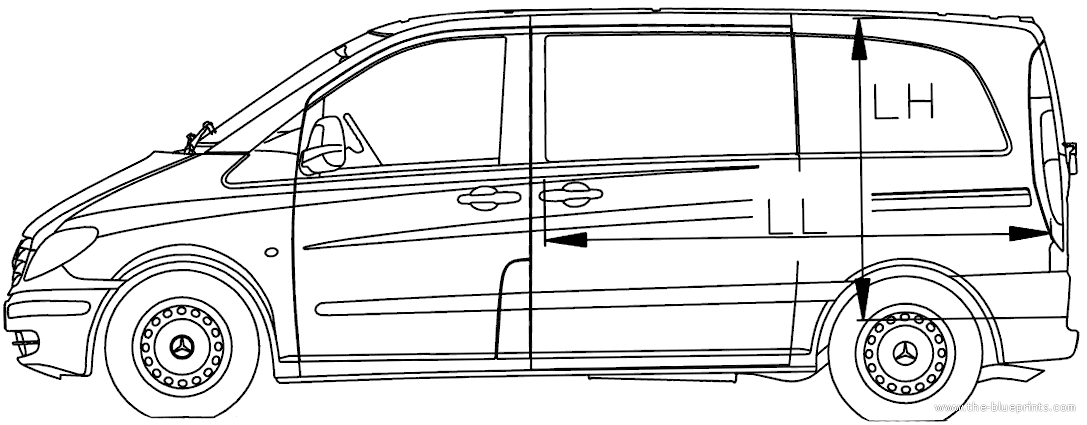 Mercedes vito blueprint #7