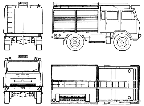 Saurer OM75P 4x4 Vogt Fire Truck 1978 
