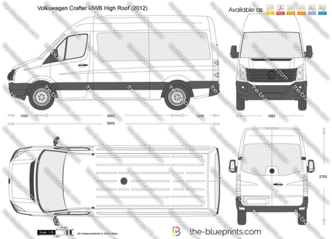 The-Blueprints.com - Vector Drawing - Volkswagen Crafter ...