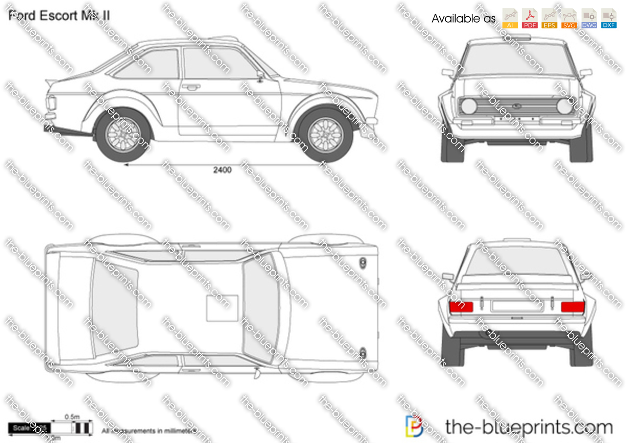 1975-1979 Ford Escort RS 1800 Car Photo Spec Sheet Stat Info CARD 1976 1977 1978 