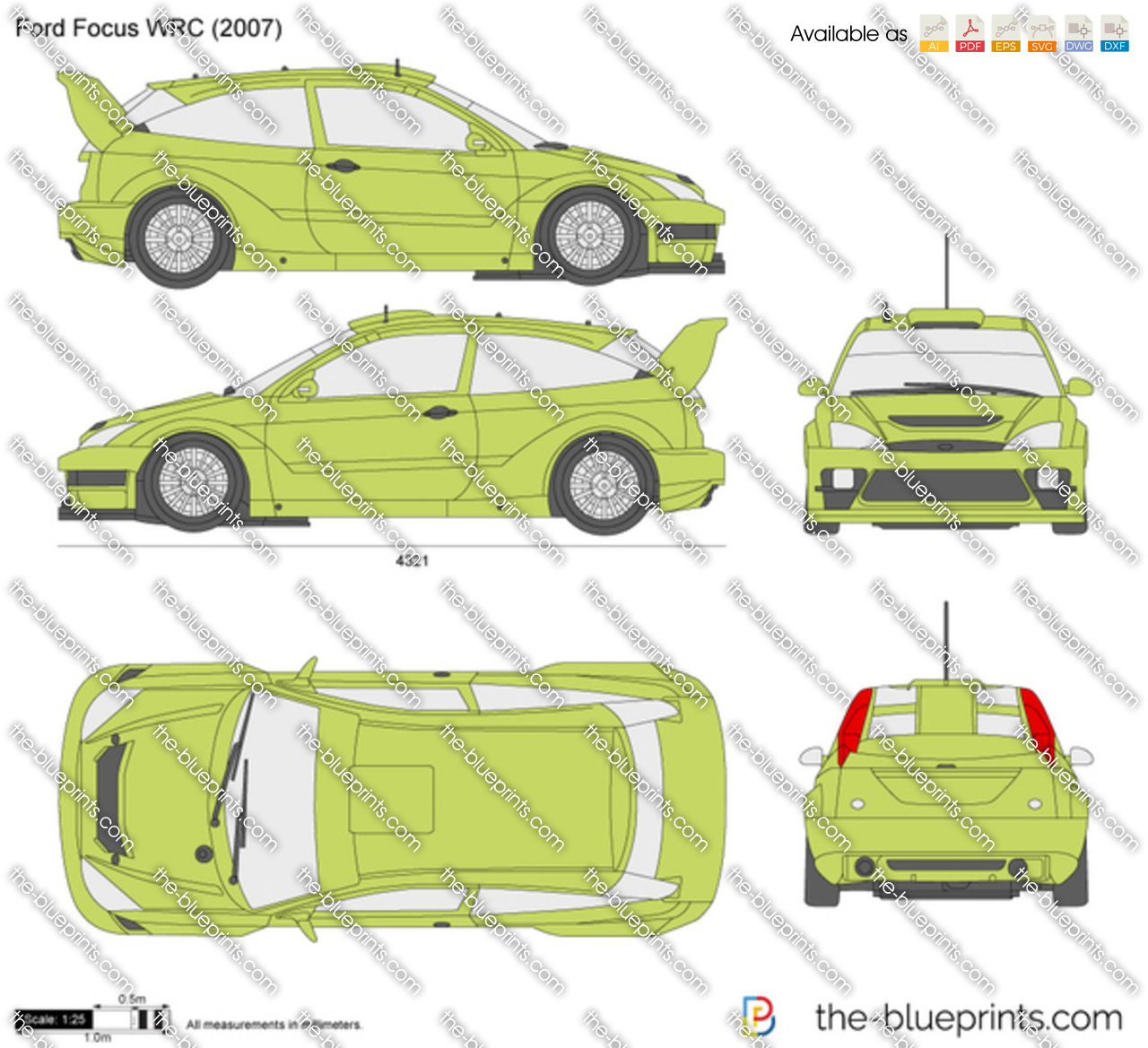 Ford focus 2007 blueprints
