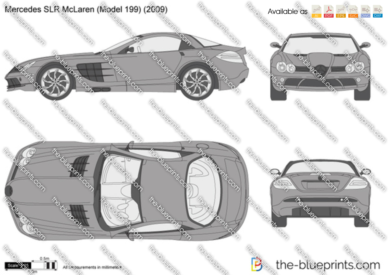 Mercedes slr blueprint