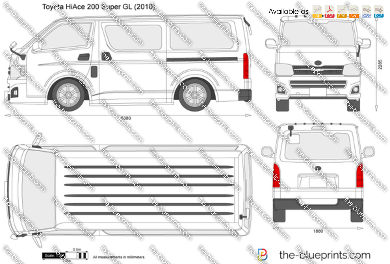 autocad toyota hiace #1