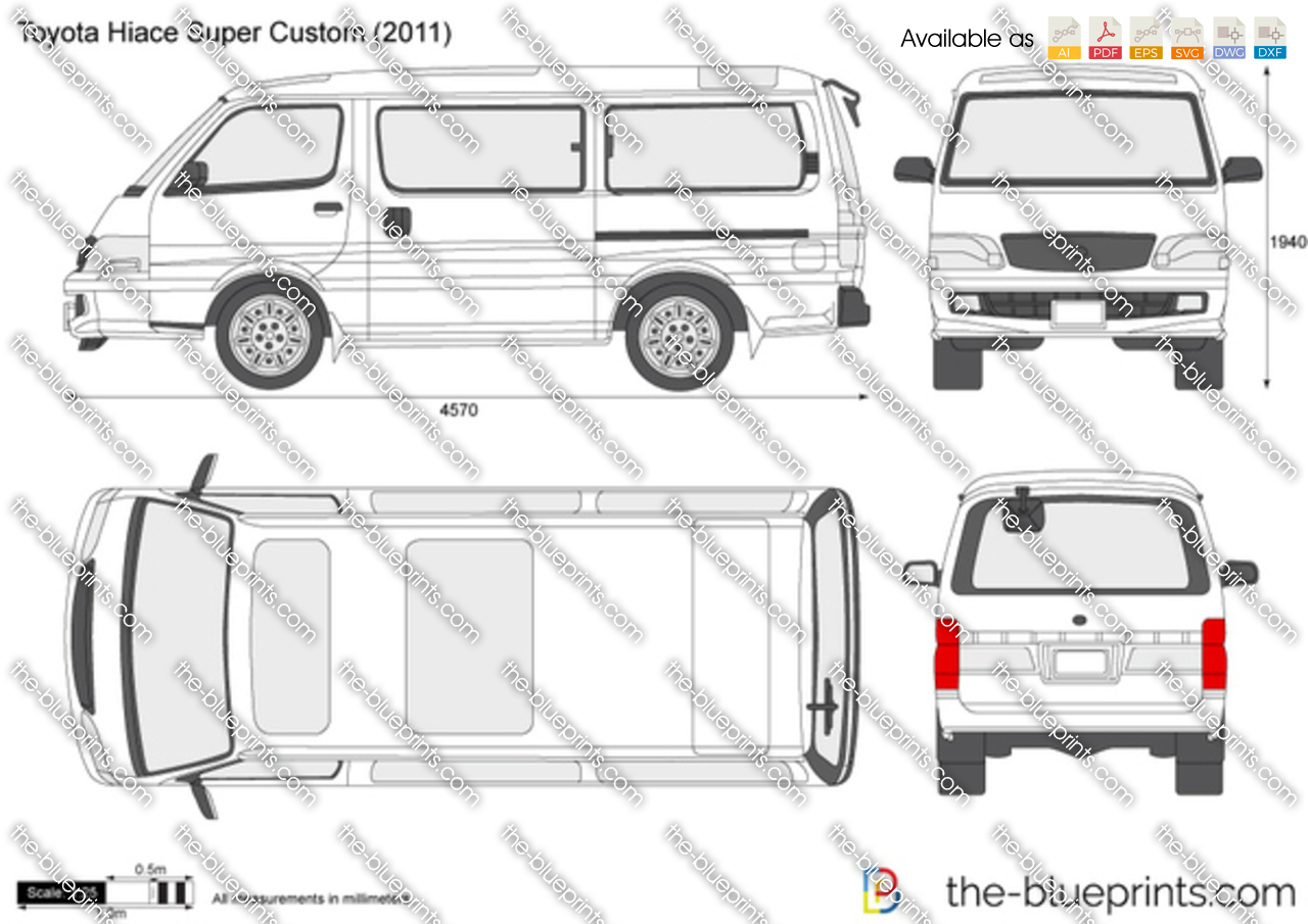 toyota hiace lwb dimensions #2