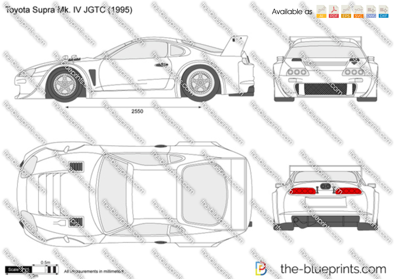 blueprints for a toyota supra #6