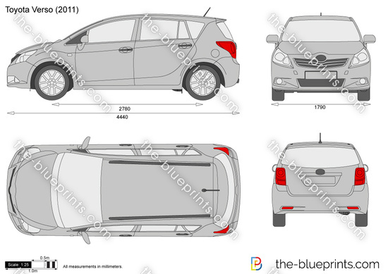 toyota yaris verso dimensions coffre #1