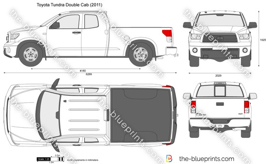 Toyota tundra vector template