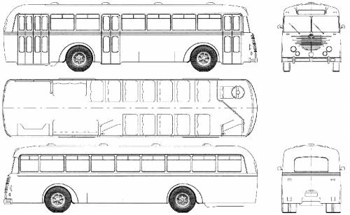 Bussing 6000T Stadtlinienbus Trambus (1954)