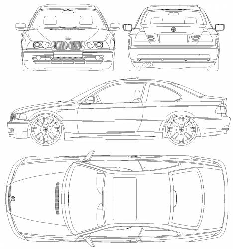 BMW 3-Series Coupe with CSL Rims (E46) (2001)