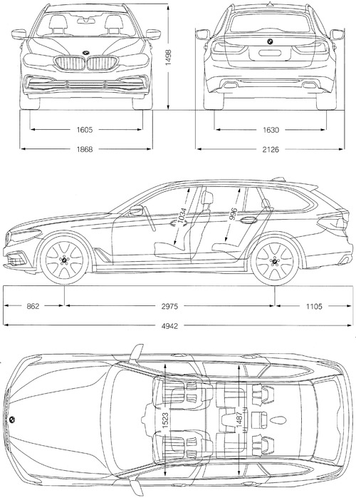 BMW 5-Series wagon (2019)