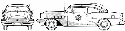 Buick Century 2-Door Sedan Police Cruiser (1955)