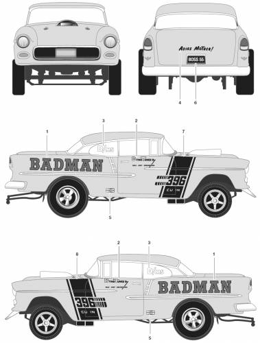 Chevrolet 150 2-Door Coupe Badman (1955)