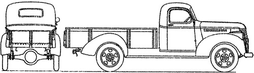 Chevrolet 1ton Pick-up (1942)