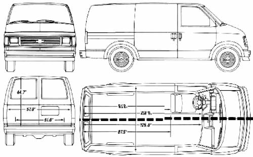 Chevrolet Astro Van LWB (1990)