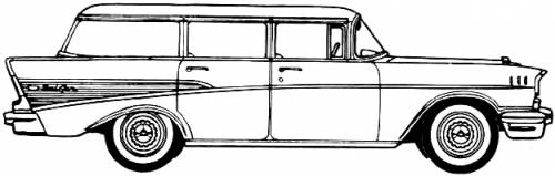Chevrolet Bel Air Townsman 4-Door Station Wagon (1957)