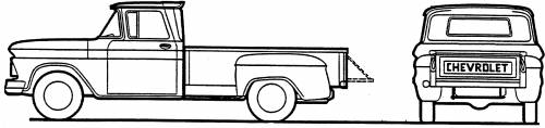 Chevrolet C1504 Pick-up Stepside 0.75t (1962)