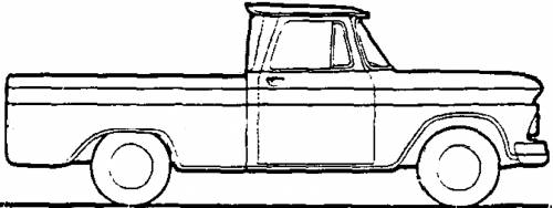 Chevrolet C2534 Pick-up Fleetside 1t (1964)