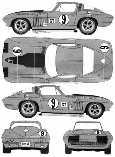Chevrolet Corvette C2 Coupe Penske Racing (1966)