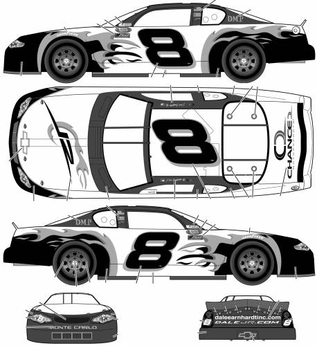 Chevrolet Monte Carlo No.8 Dale Earnhardt, Jr. Chance 2 Motorsports 'DMP'