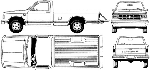 Chevrolet S-10 Pick-up LWB (1982)