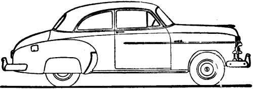 Chevrolet Styleline DeLuxe 2dr Sedan (1950)