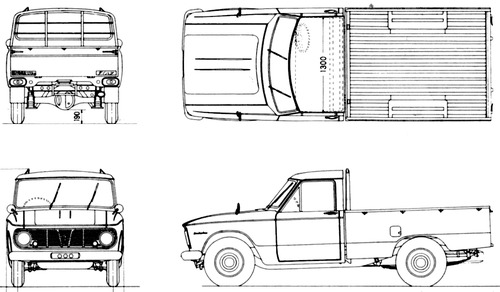 Daihatsu Hi-Line F100 Pick-up (1964)