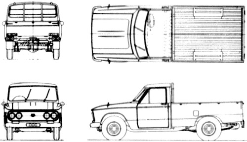 Daihatsu Hi-Line F100 Pick-up (1967)