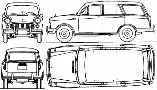 Datsun 310 Bluebird Wagon (1960)