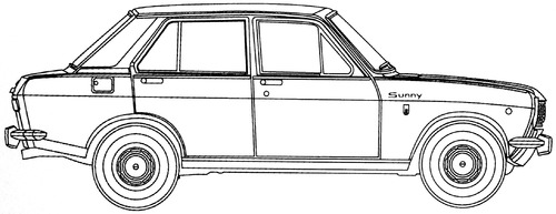 Datsun Sunny 1000 DX 4-Door (1968)