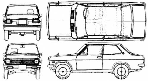 Datsun Sunny 1200 Deluxe 2-Door (1972)
