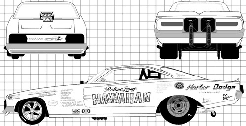 Dodge Hawaiian Charger NHRA