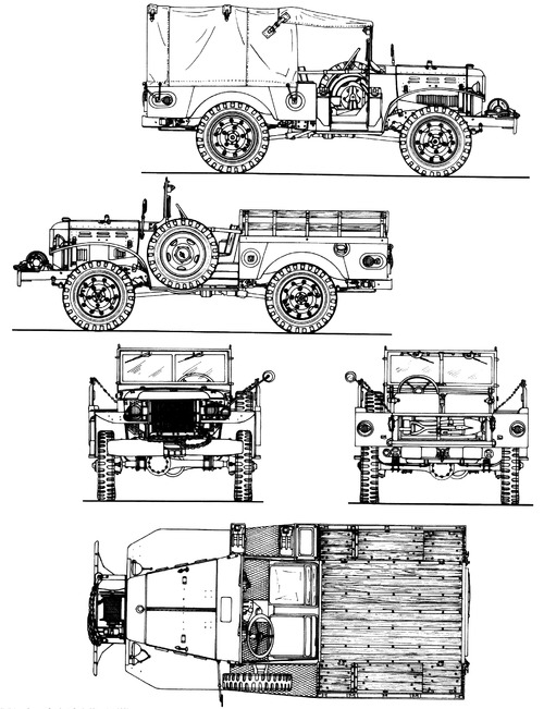 Dodge WC-52 0.75 ton 4x4 Weapons Carrier